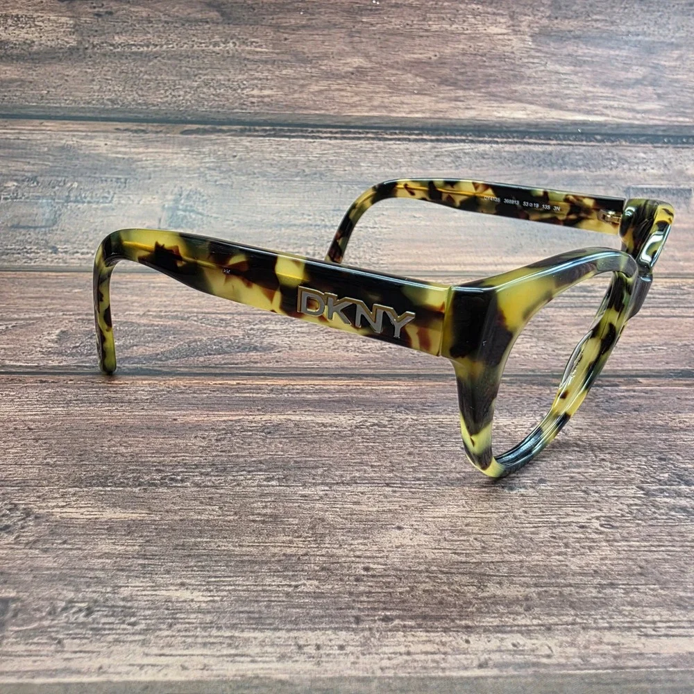 DKNY DY4135 Tortoiseshell Green Cat Eye Eyeglasses Frames 53-19-135 368913